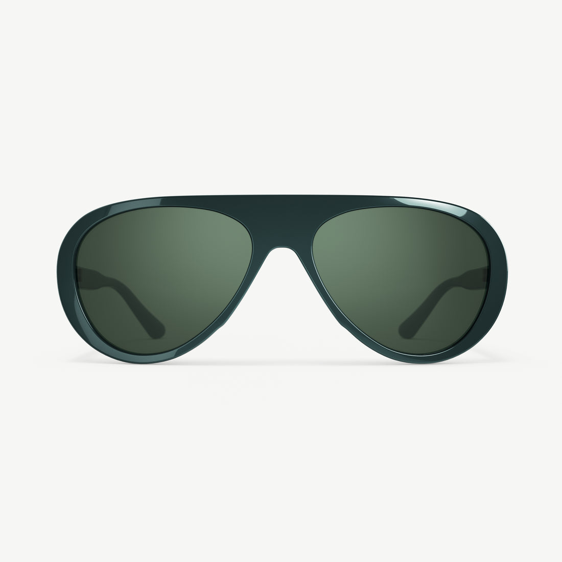 Surf Aviators polarized retro 70s-inspired sunglasses from VALLON in Green