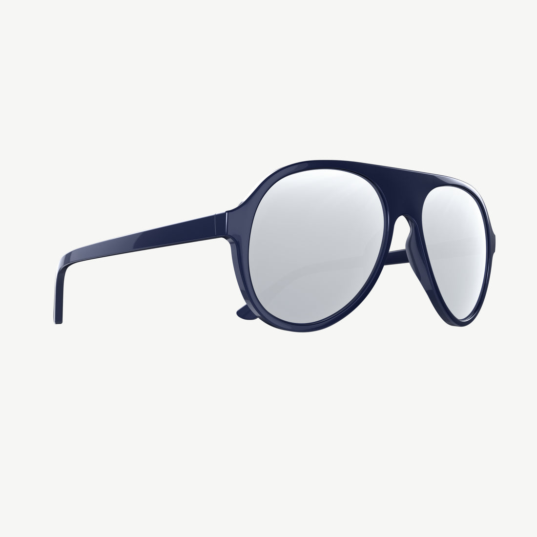 VALLON 80s teardrop Hazlewood ski sunglasses with V52 optics in Blue