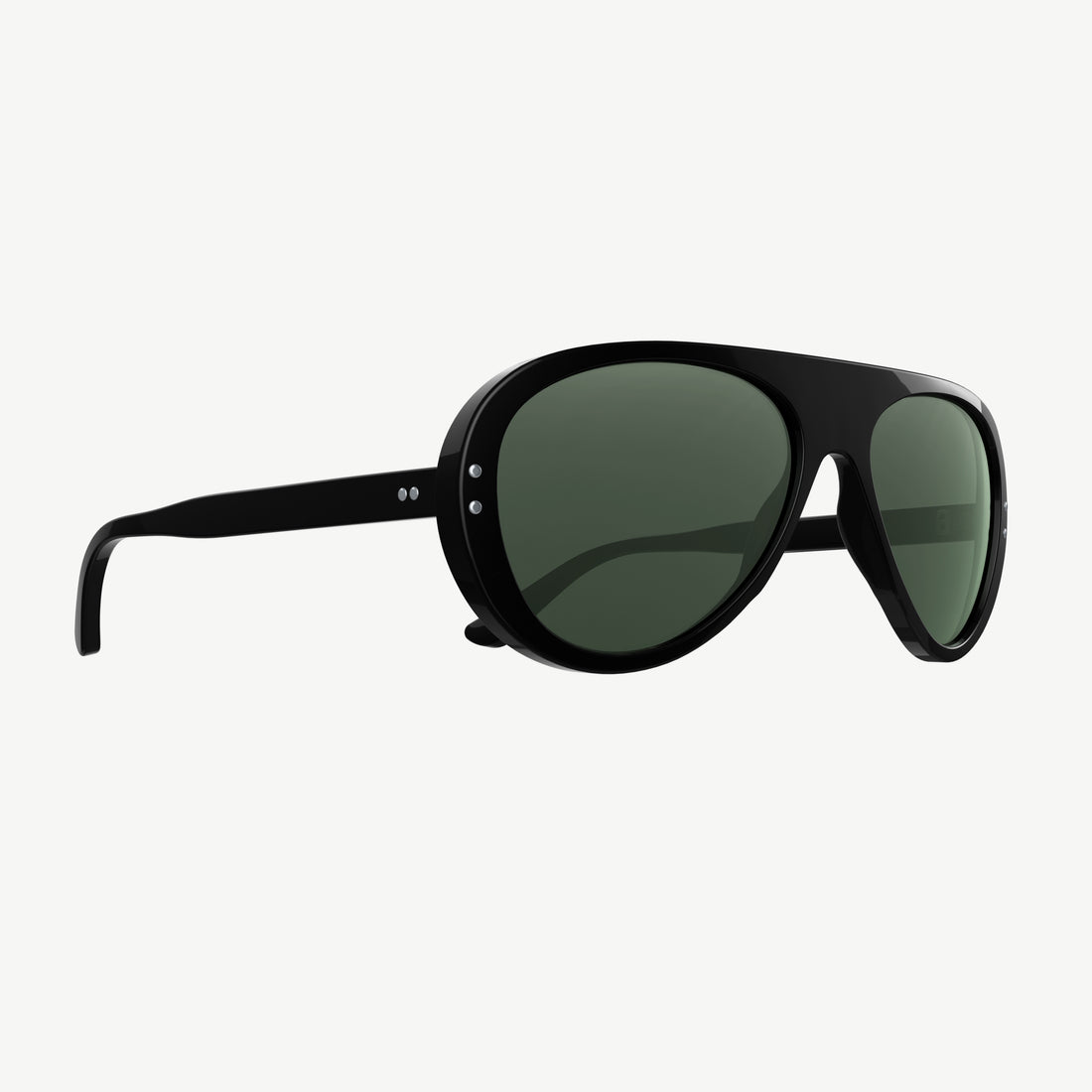 VALLON 70s-inspired Moto Aviators for motorcyclists in Black-Green