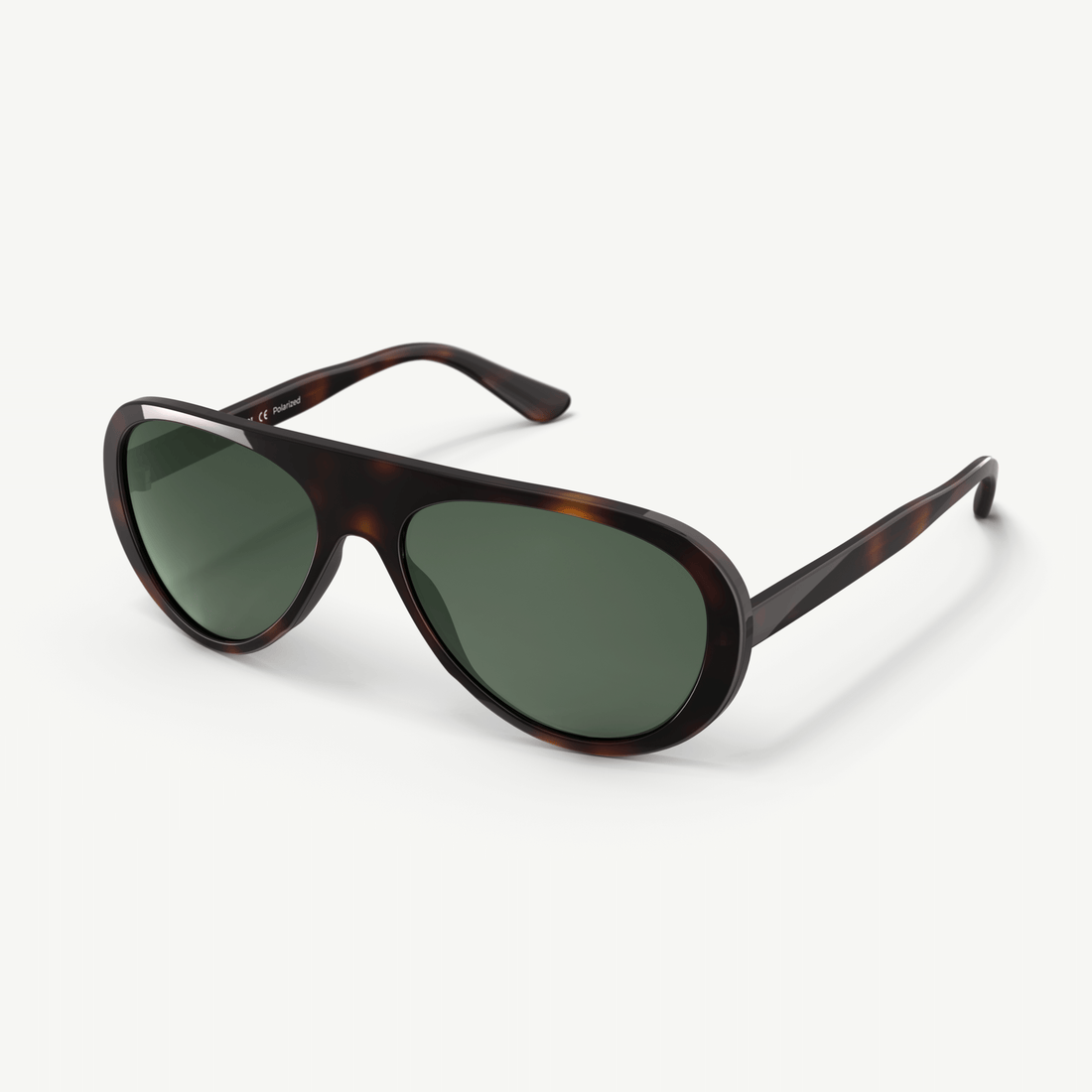 Side view of Surf Aviators polarized retro 70s-inspired sunglasses from VALLON
